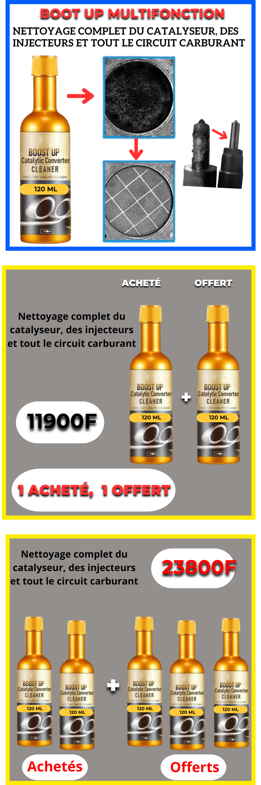 👉👉 1 Acheté, 1 Offert.   👉👉 2 Achetés, 3 Offerts